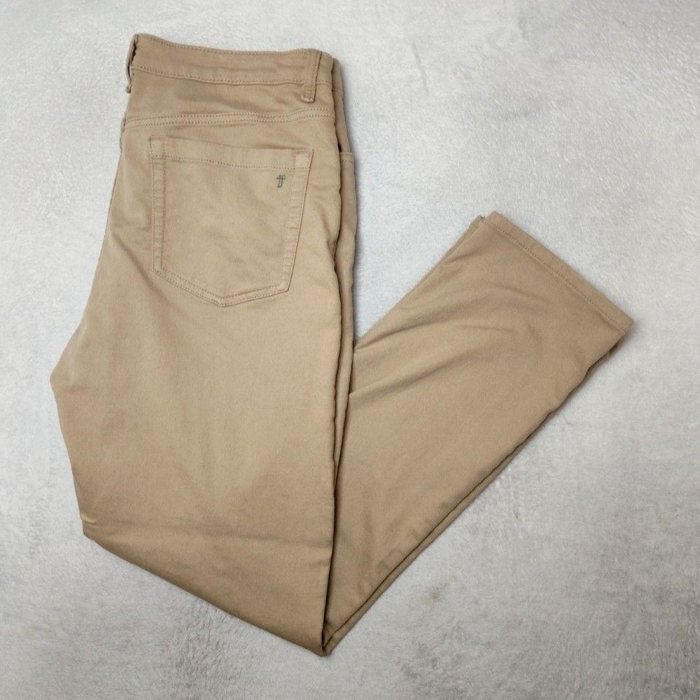 The Perfect Jean NYC Denkhaki Mens 36x30 Beige Slim Stretch Denim Jeans 5-Pocket